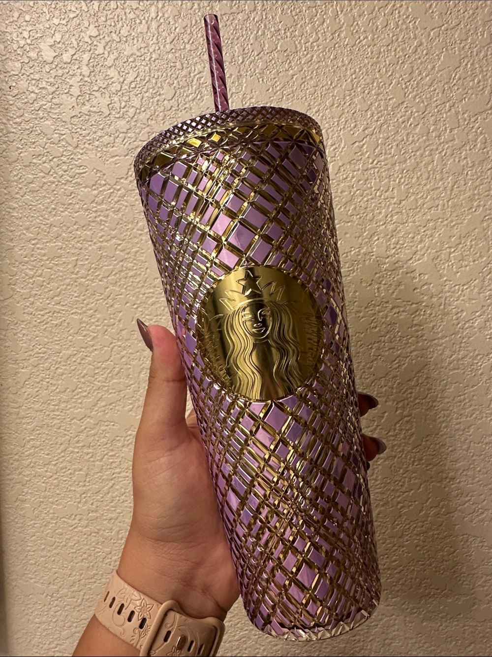 Starbucks Disneyland 70th Purple & Gold Castle Venti Tumbler